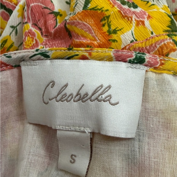 Cleobella Audrey Floral V-Neck Mini Dress size S - Picture 8 of 12